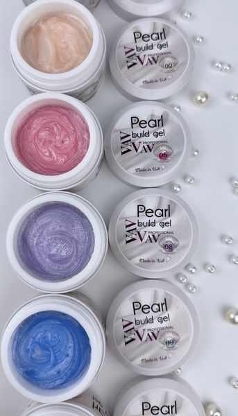 Будівельний гель перлина 01 VAV PROFESSIONAL / Pearl Builder Gel 01 VAV PROFESSIONAL pbg фото